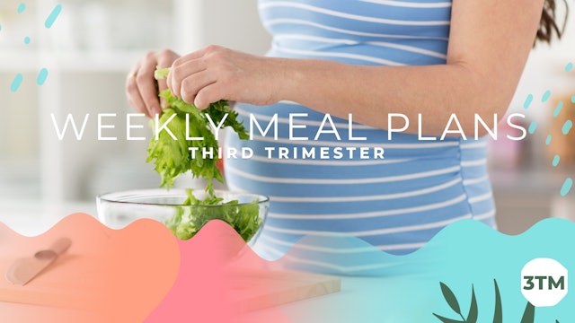 Pregnancy Weekly Meal Plans - 3TM