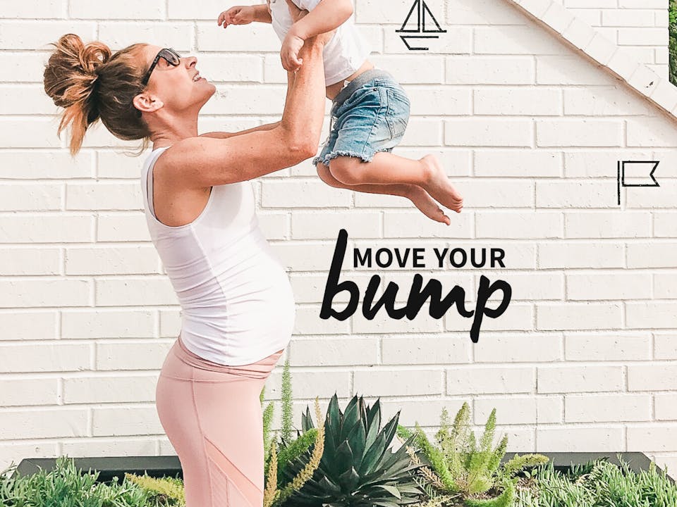 Move Your Bump - A mother lifting her child up in the air.
