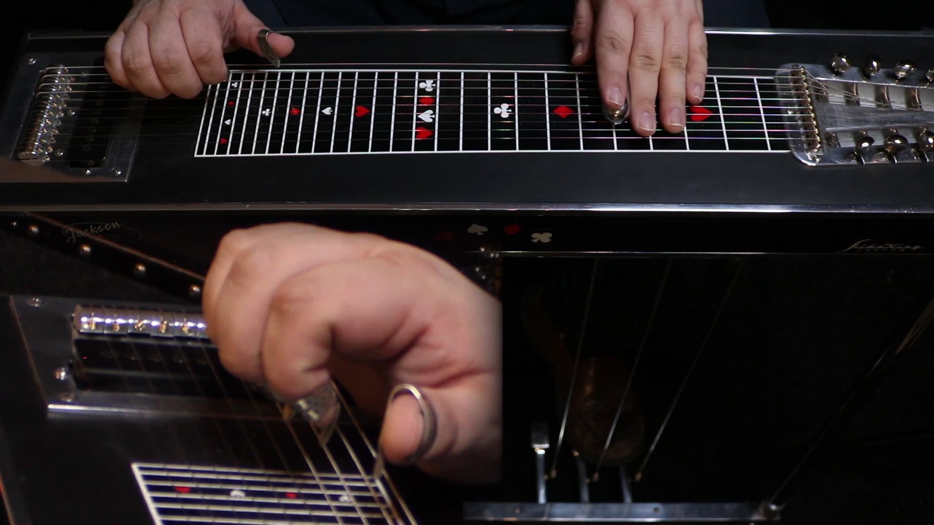 Mike Bourque Beginner Lesson 6 Intro to the A and B pedals G-Em-C-D-G progression