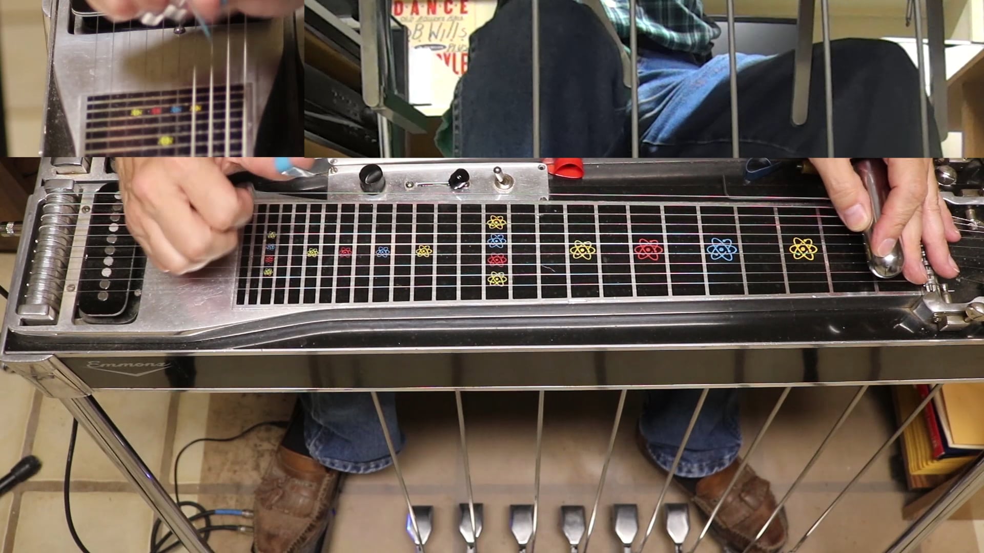 Jim Loessberg  E9  Counterpoint lick in Live Version of "Release Me" Solo