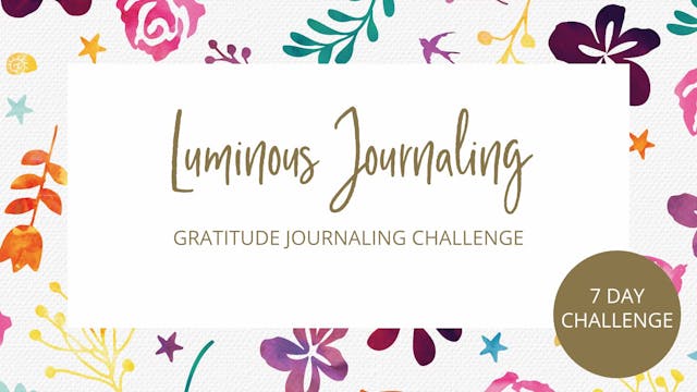 Day 1 - 7 Day Gratitude Journal Chall...