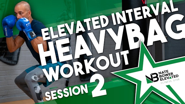 Elevated Heavy Bag Interval Boxing Workout 2 - No music