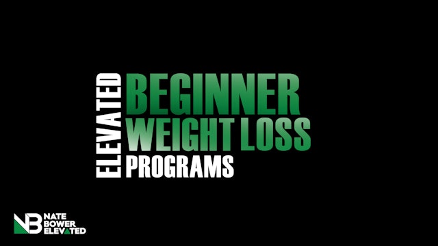 30 Day Elevated Beginner Weight-loss program. Heavy Bag | Weights | Body Weight