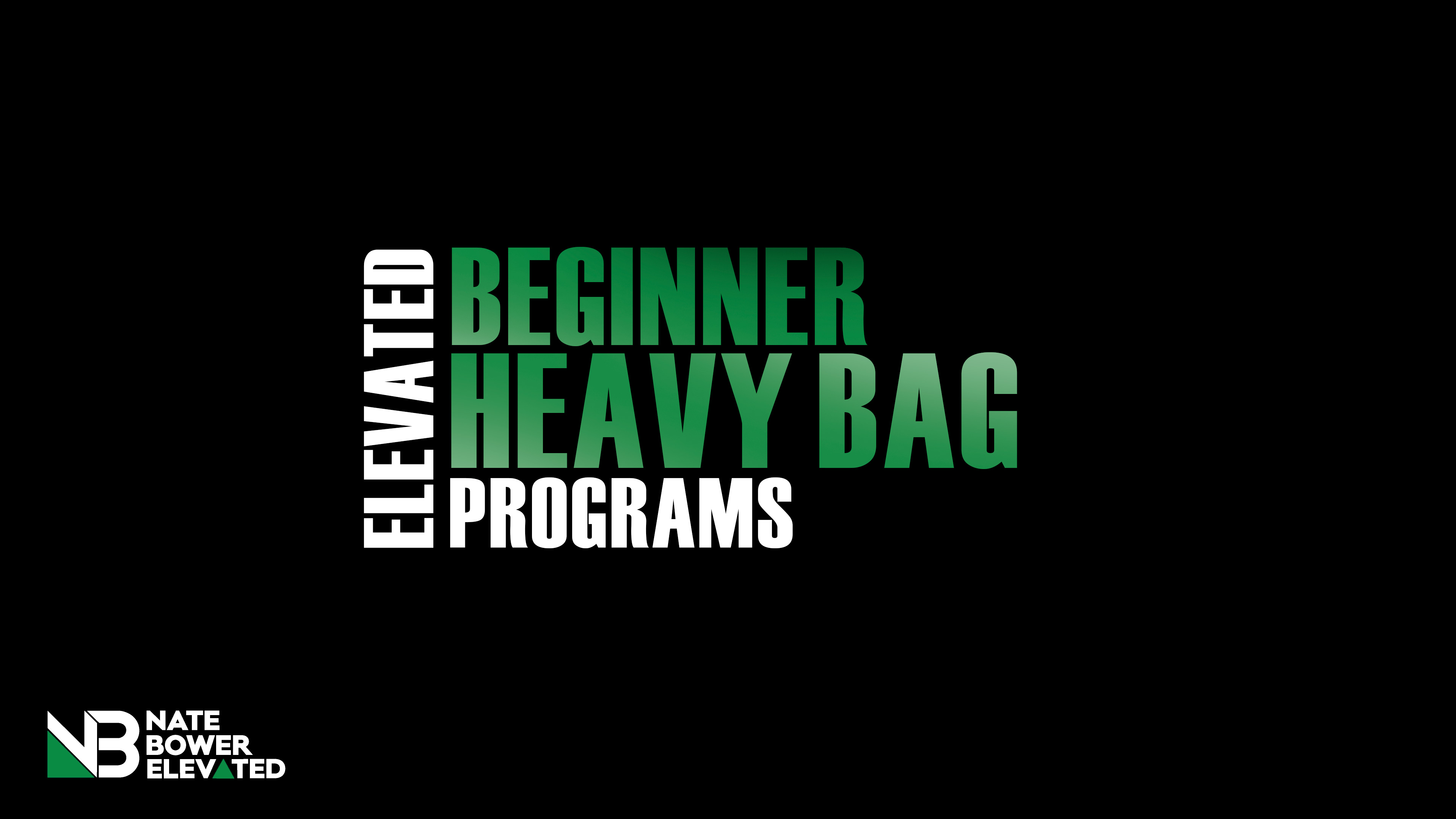 Elevated Beginner Heavy Bag Program 10 Day Program