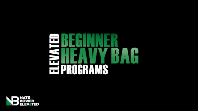 Elevated Beginner Heavy Bag Program 10 Day Program