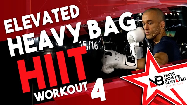 Elevated Heavy Bag HIIT Workout 4 no music