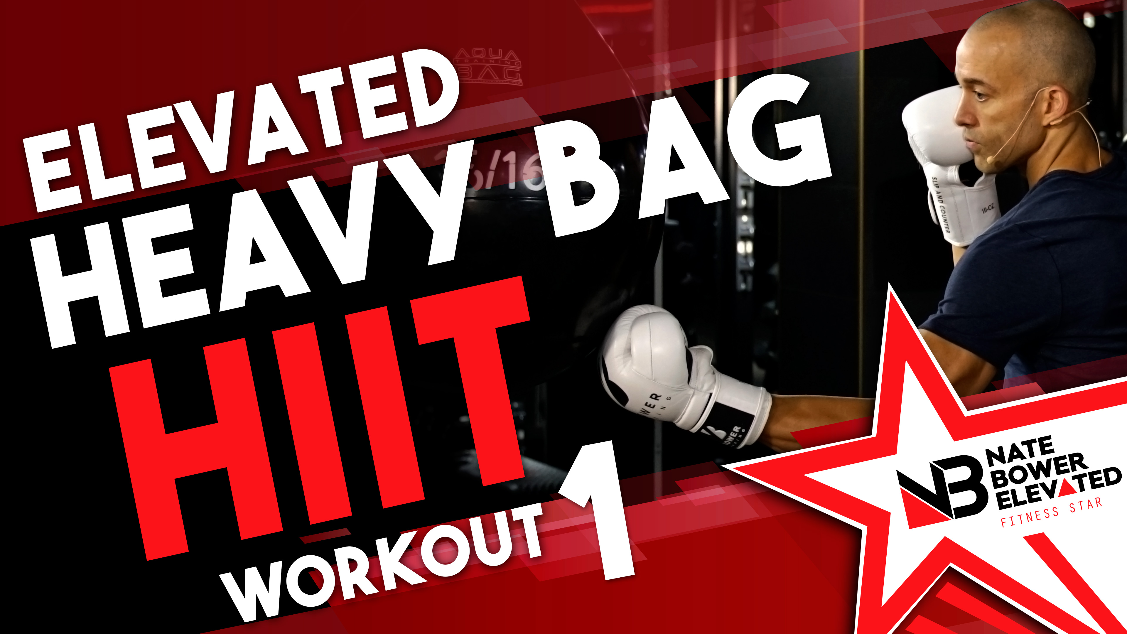 Elevated Heavy Bag HIIT Workout 1 - no music