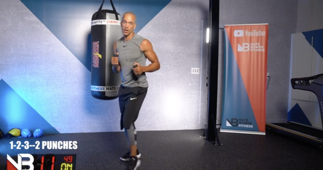 30 Minute  Home Boxing And Strength Workout With DUMBBELLS 