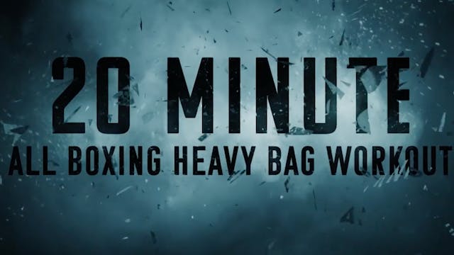 20 Minute All Boxing Heavy Bag Workou...
