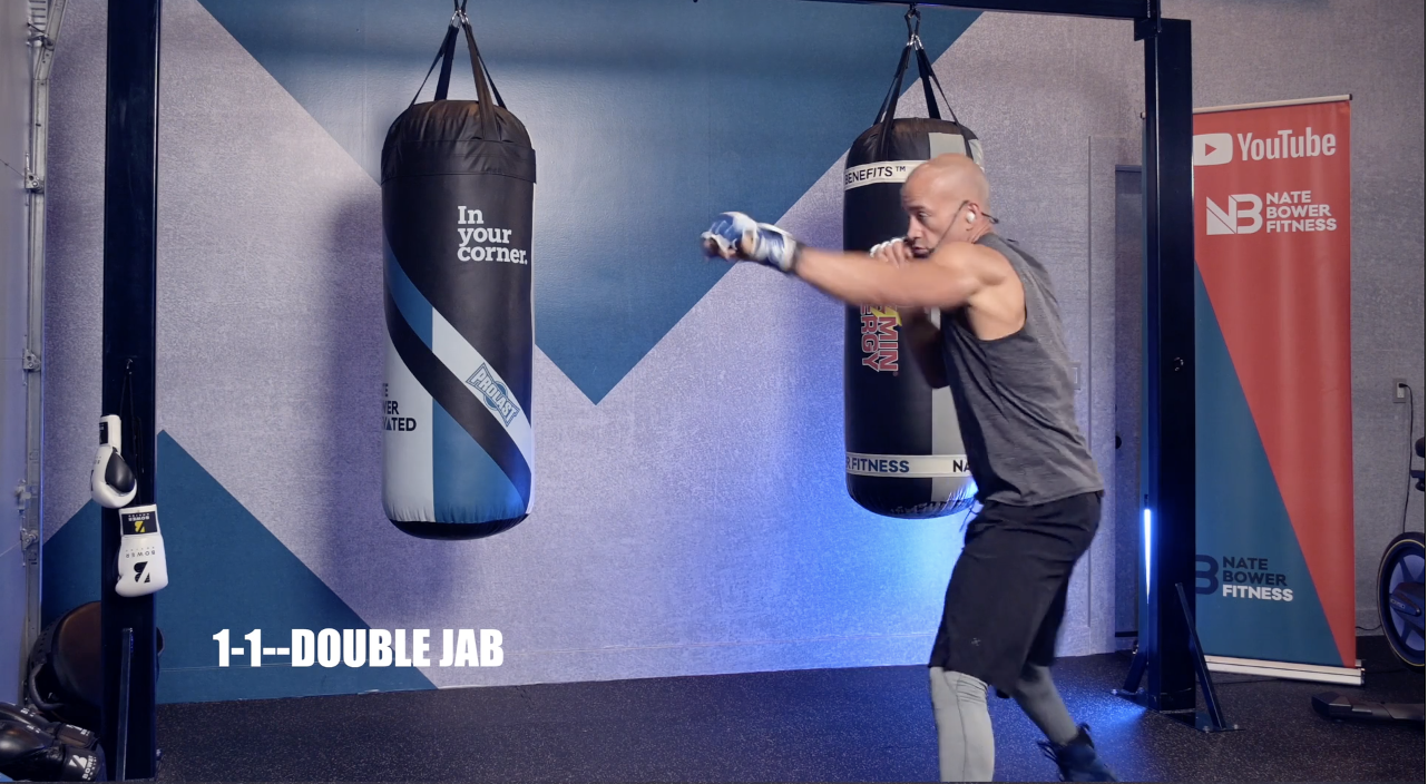 Straight punches boxing workout.  Beginner to intermediate 