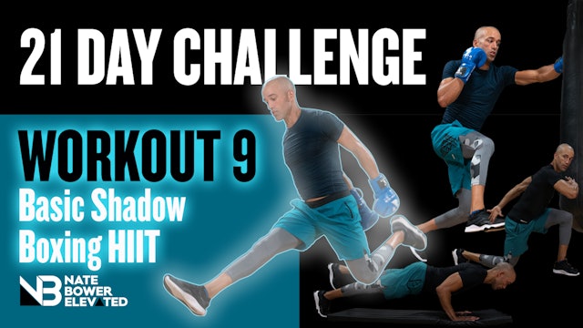 21 Day Challenge-Day 9-Basic Shadow Boxing HIIT