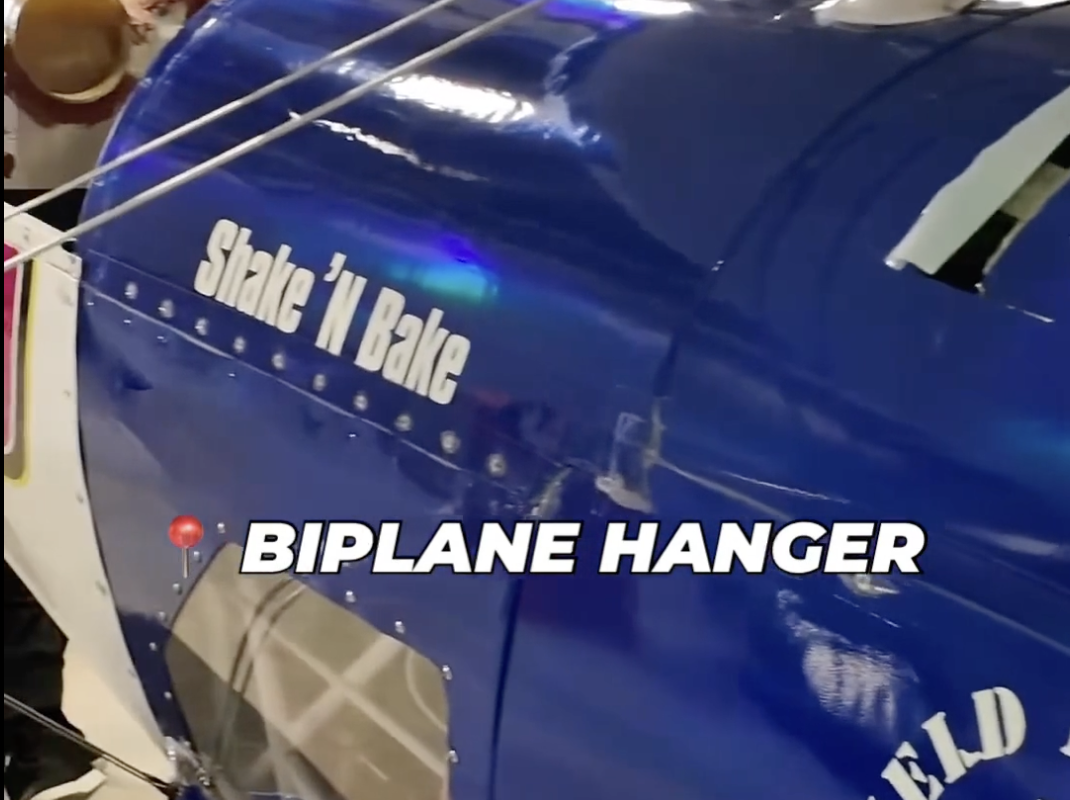 Hanging out in the Biplane hanger