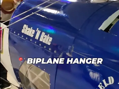 Hanging out in the Biplane hanger