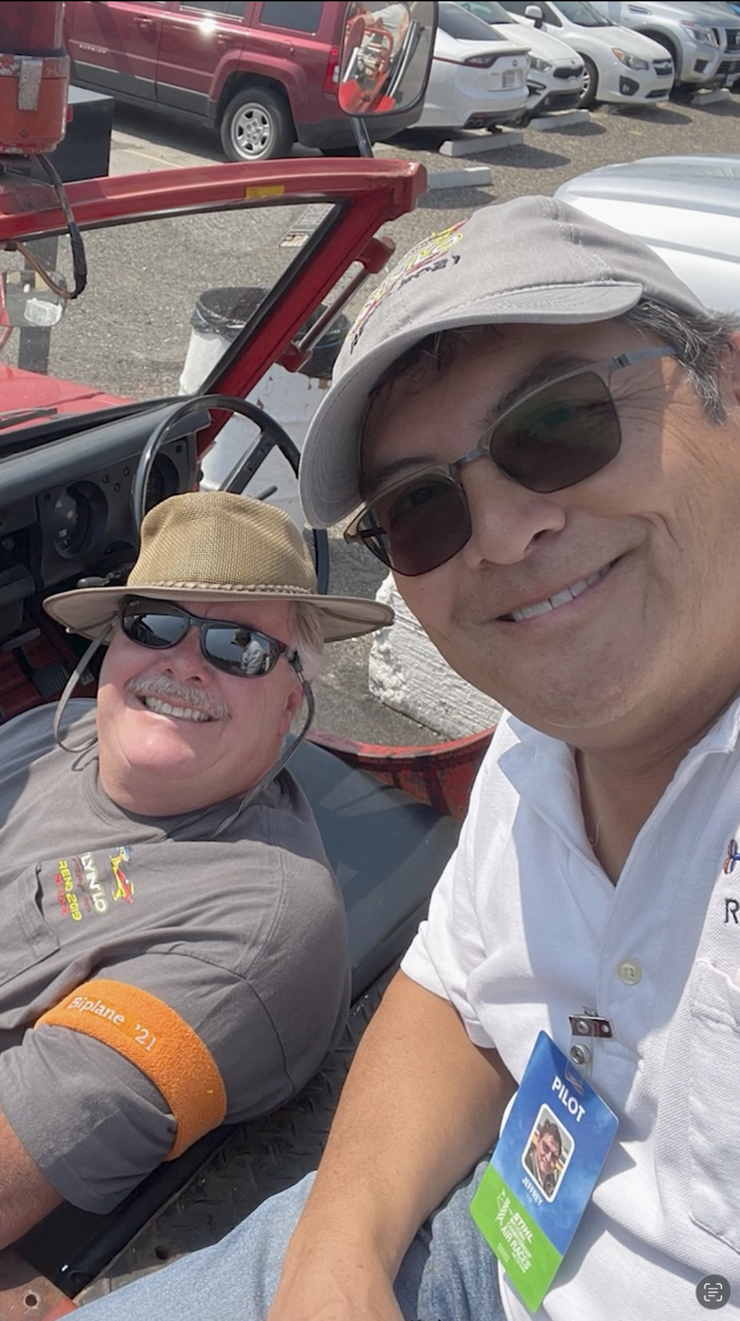 Former co-workers became pilot and chief