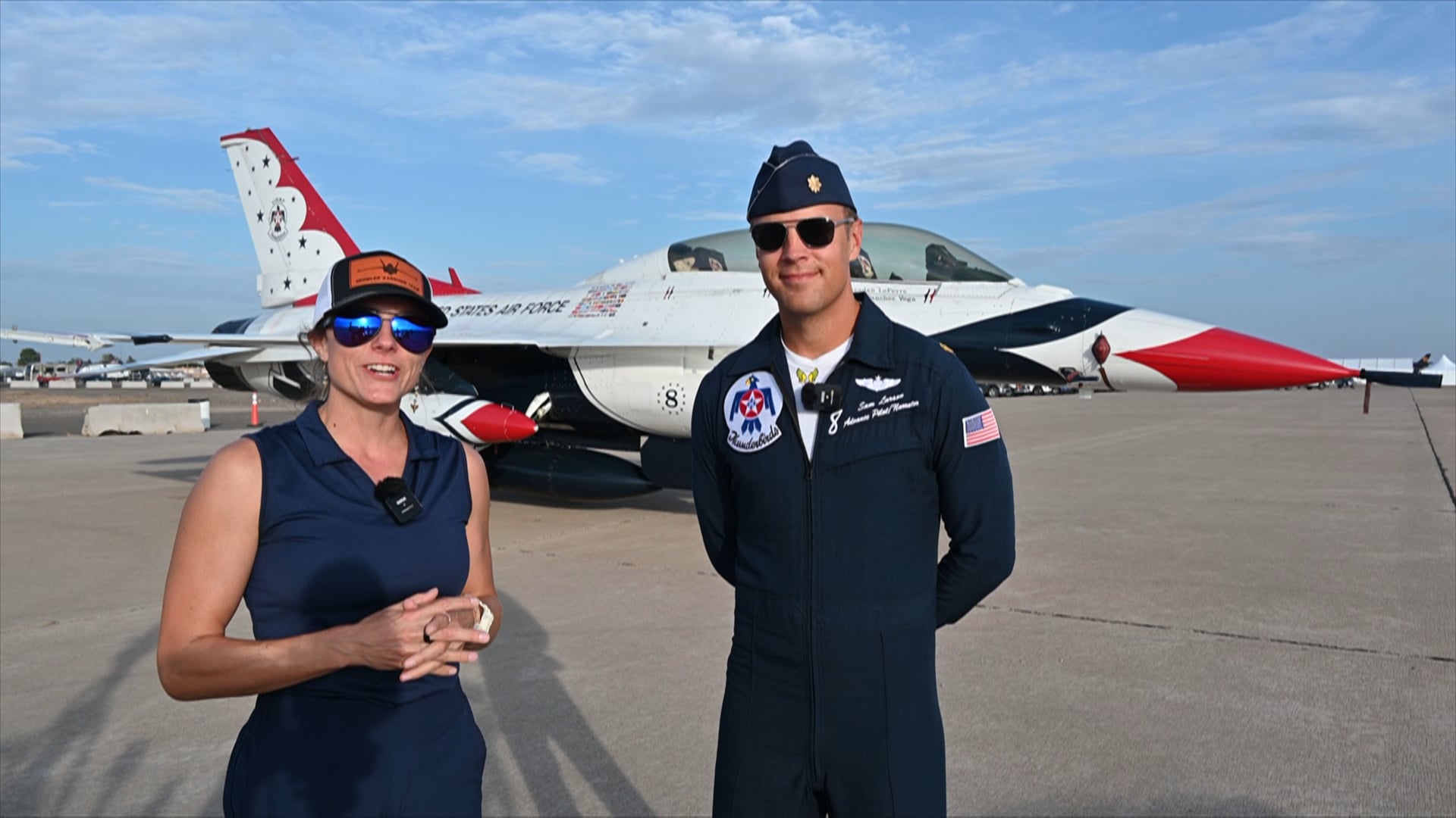Major Samuel "RaZZ" Larson with the Thunderbirds at NCAR