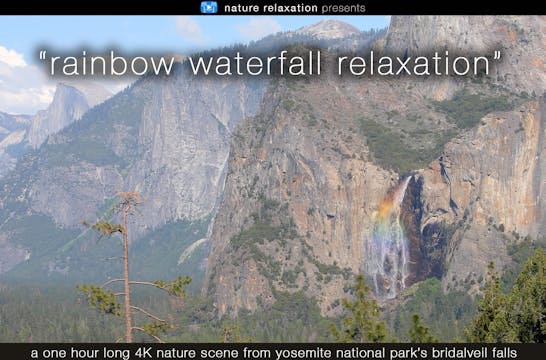 Rainbow Waterfall Relaxation 1 HR Dyn...