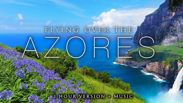 Flying over the Azores 4K Aerial Film...