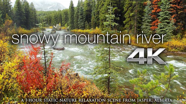 Snowy Mountain River 1 HR Static Natu...