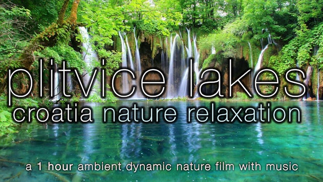 Waterfall Paradise Piltivice (w Music) 1 HR Dynamic Nature Film