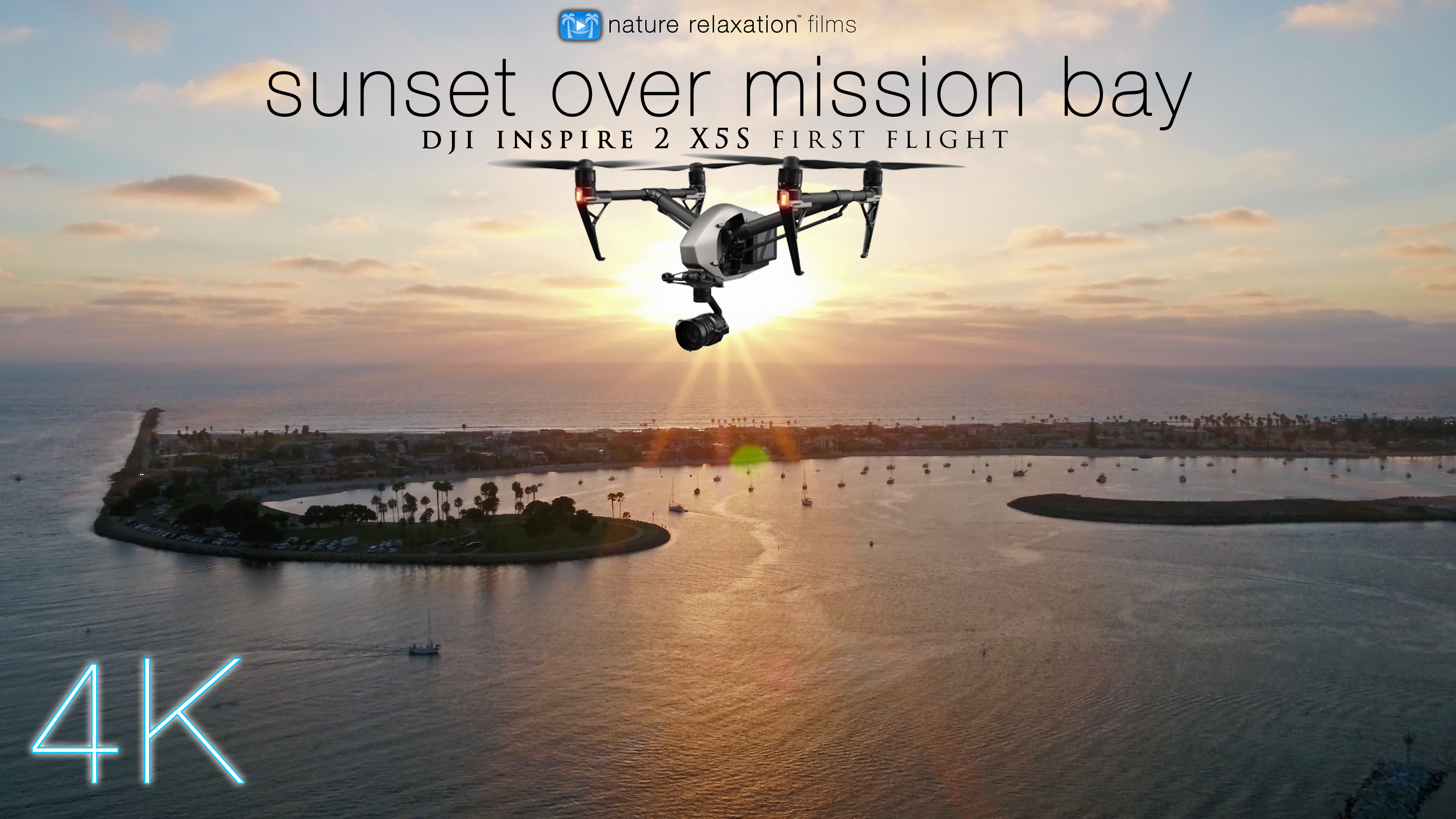 Sunset over the Mission Bay - 8 Minute Drone Video w/ Music