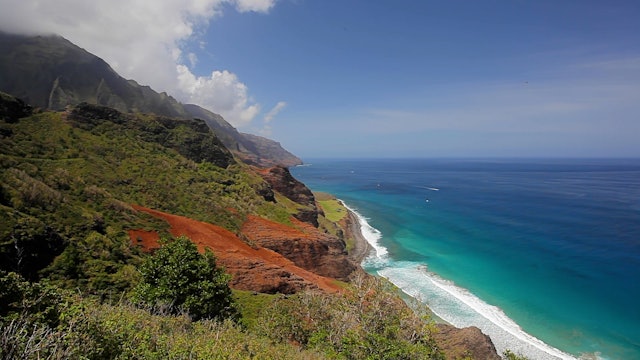 Napali Coast Waves II - 1HR Static Nature Relaxation Scene from Kauai, Hawaii