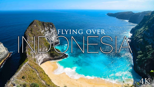Flying Over Indonesia 30 Minute Aerial Ambient Film in 4K + Music