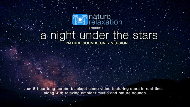 A Night Under the Stars (No Music) 8HR Sleep Video