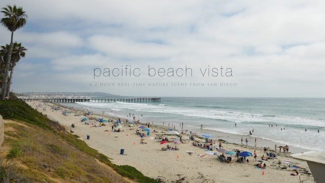 Pacific Beach Vista 2 HR Real Time Nature Relaxation Scene in 4K