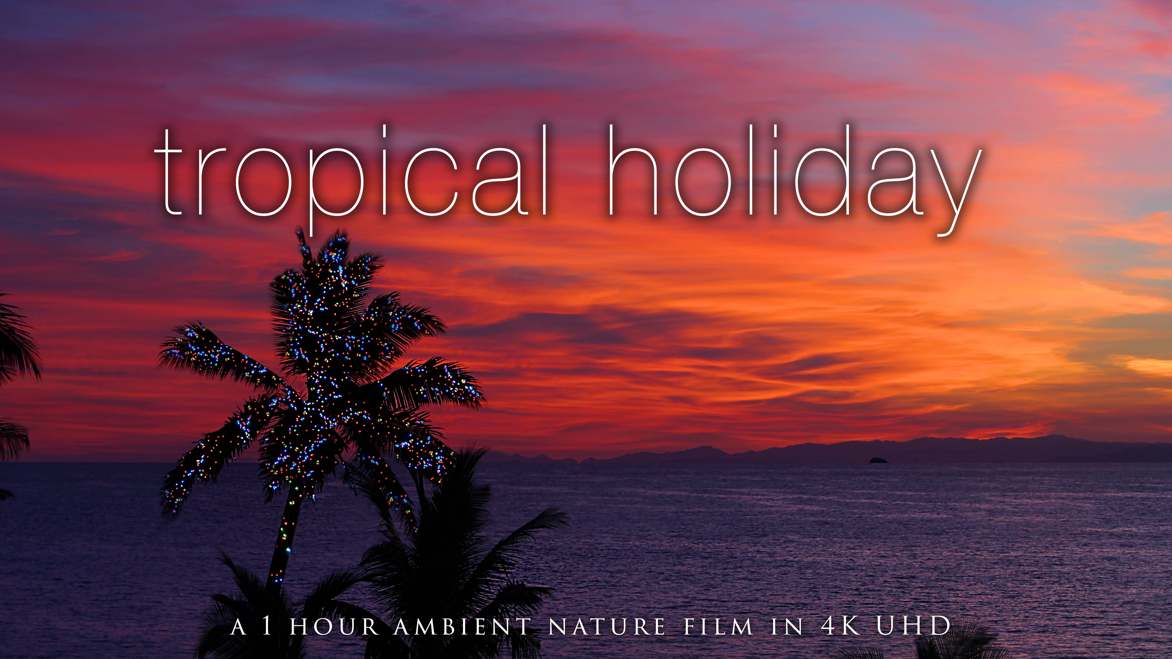 Tropical Holiday - 1 Hour Christmas-Themed Fixed Nature Scene from Fiji