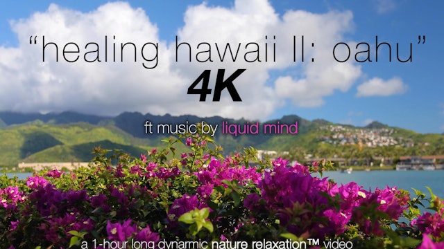 Healing Hawaii II Oahu (w Music) 1 HR Dynamic Relaxation Video