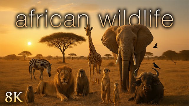 African Wildlife - 1HR, 8K