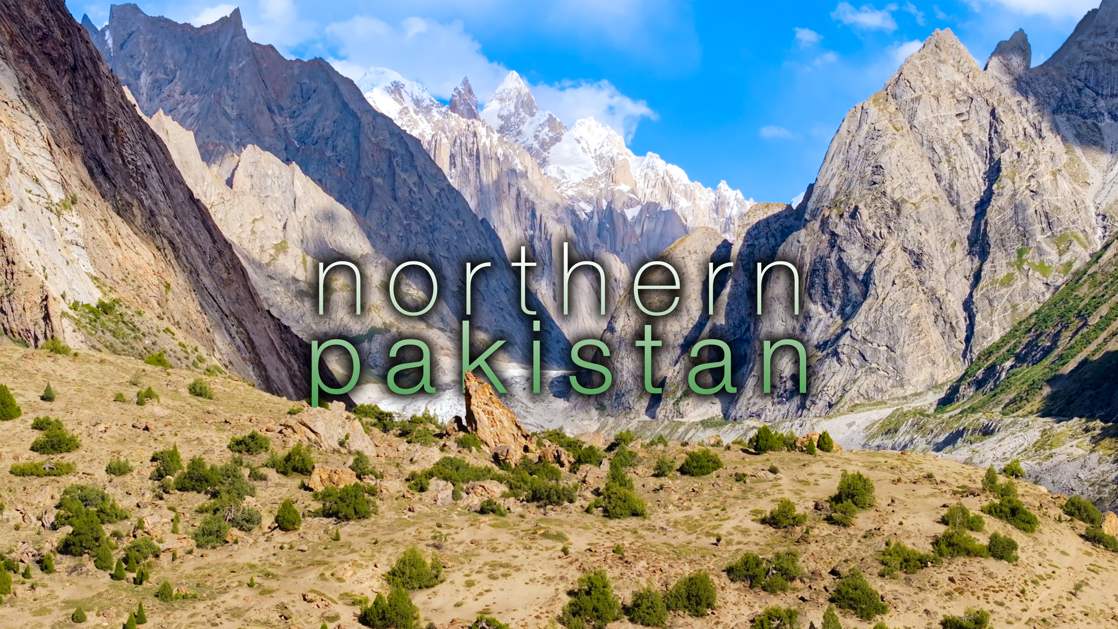 Flying over Northern Pakistan - 5h, 4K 
