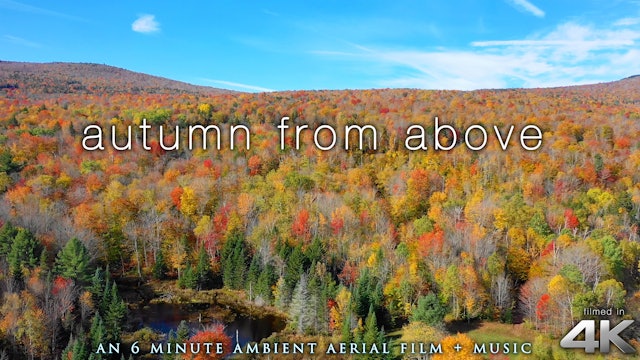 Autumn From Above 6 Min Aerial Film (NY & Vermont) + Classical Piano Music