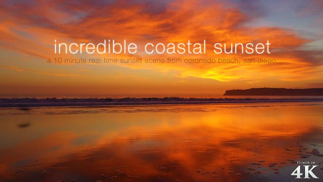 Incredible Coastal Sunset 4K San Dieg...
