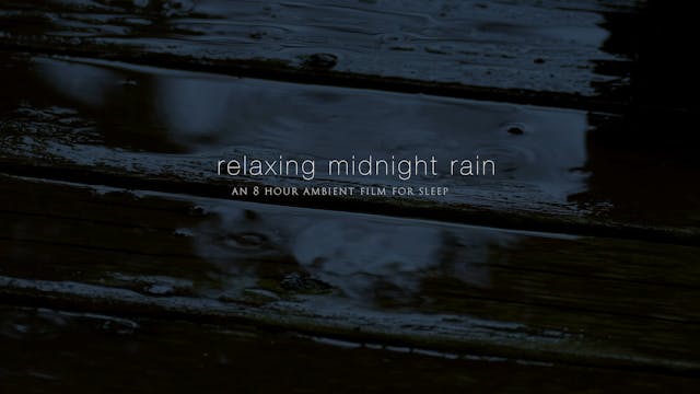 Relaxing Midnight Rain 8 Hour Dark-Sc...