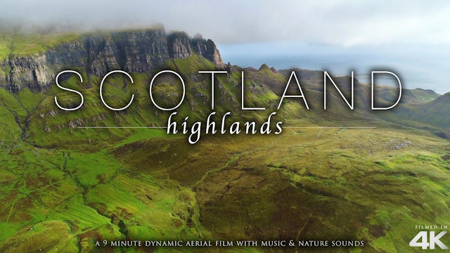 Scotland Highlands (No Music) 9 Min Dynamic Drone Film 4K