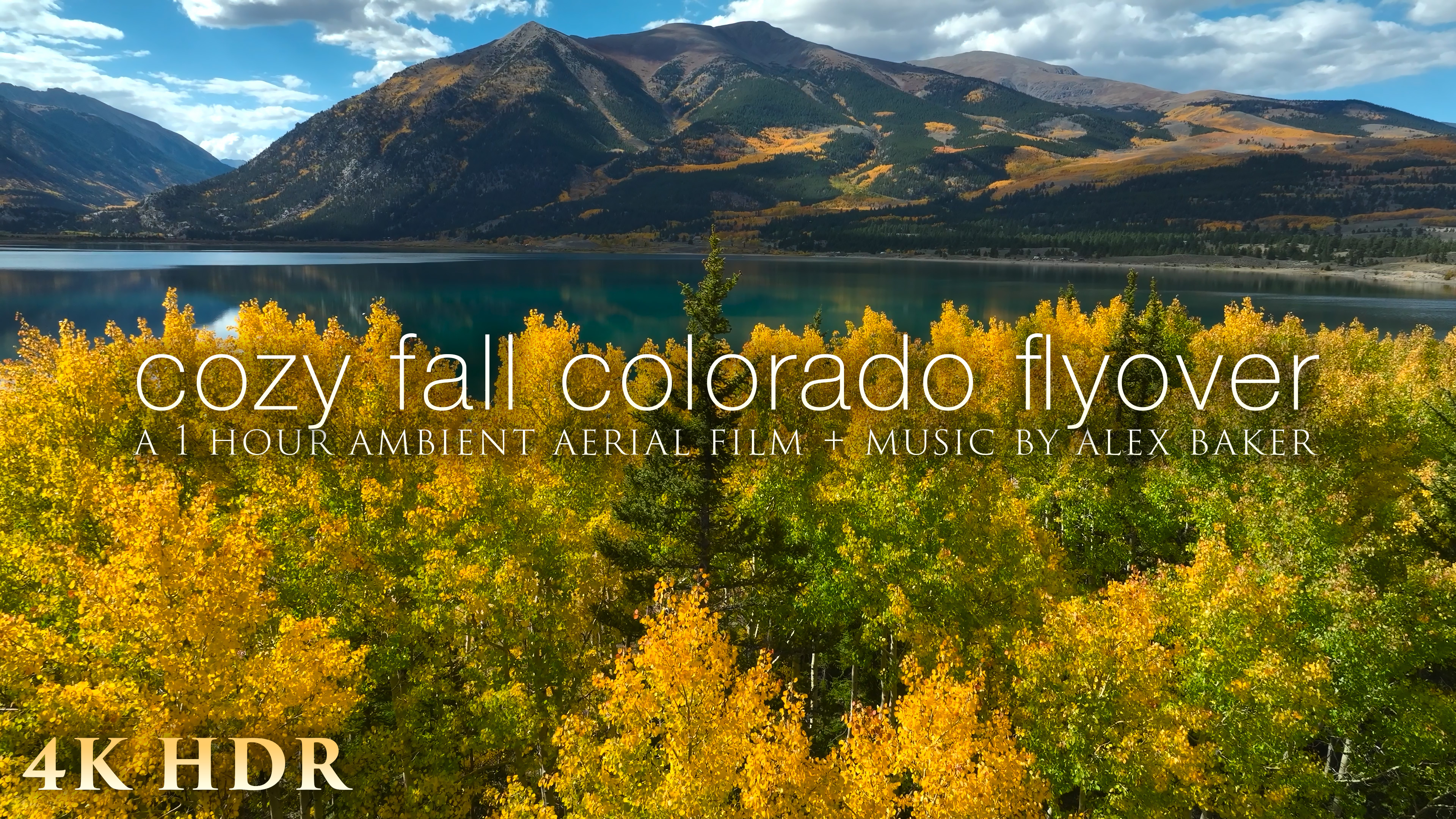 Cozy Fall Colorado Flyover - 1HR, 4K