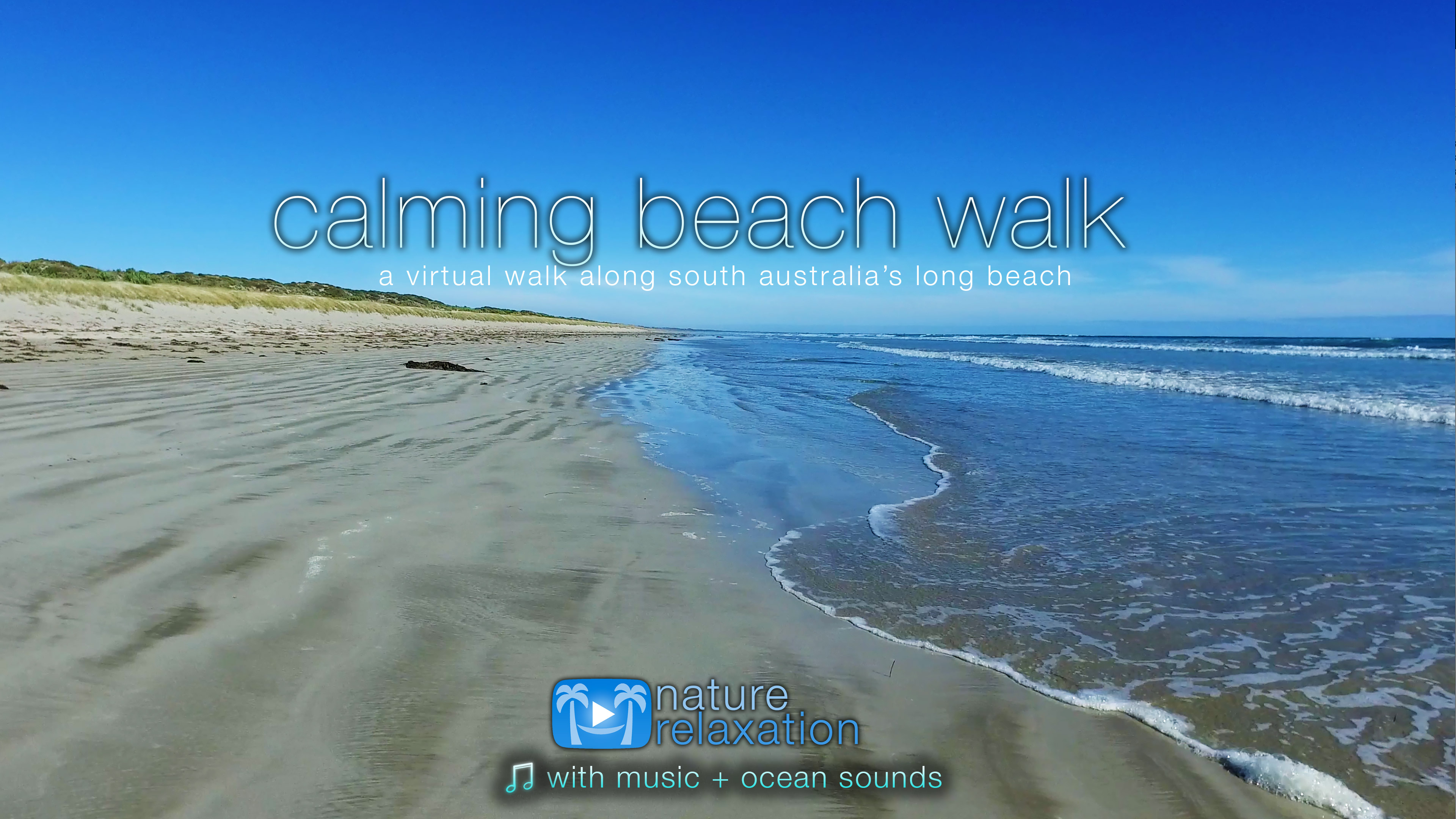 Calming Beach Walk (+Music) Australia 12 MIN Film