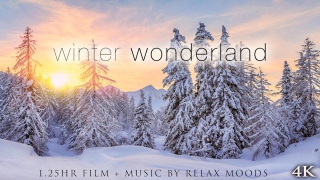 Winter Wonderland 4K Signature Dynamic Film + Soothing Music  (1.25 Hours UHD)