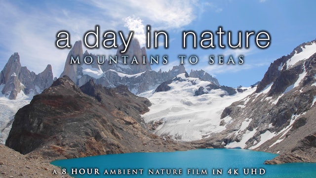 "A Day in Nature: Mountains to Seas" (No Music) 8 Hour Ambient Relaxation Film 