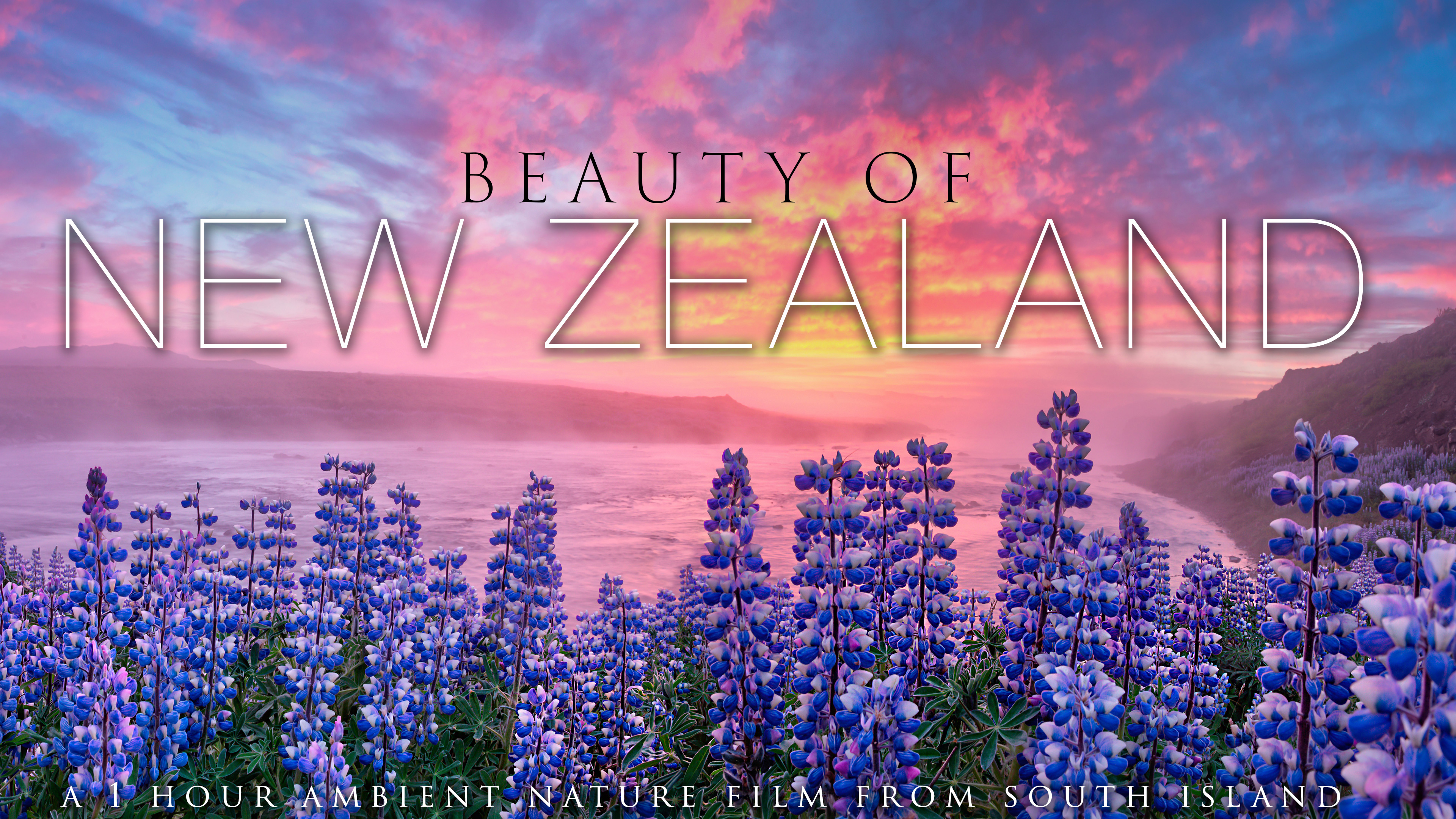 Beauty of New Zealand - 1H, 4K (Just Nature Sounds)