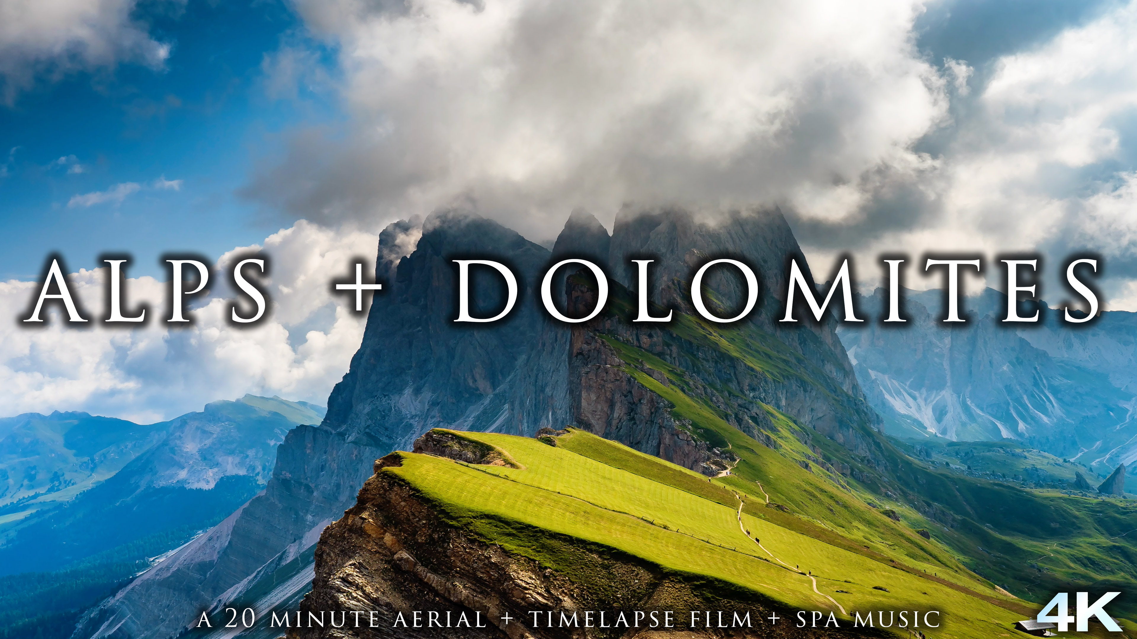 Alps + Dolomites 23 Min Timelapse + Aerial Nature Film + Music (4K)