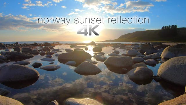Norway Sunset Reflection 1 Hour Stati...