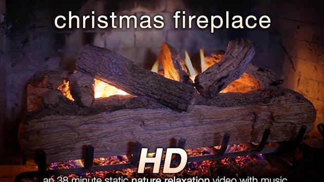 Christmas Fireplace 38 Min Music + Re...