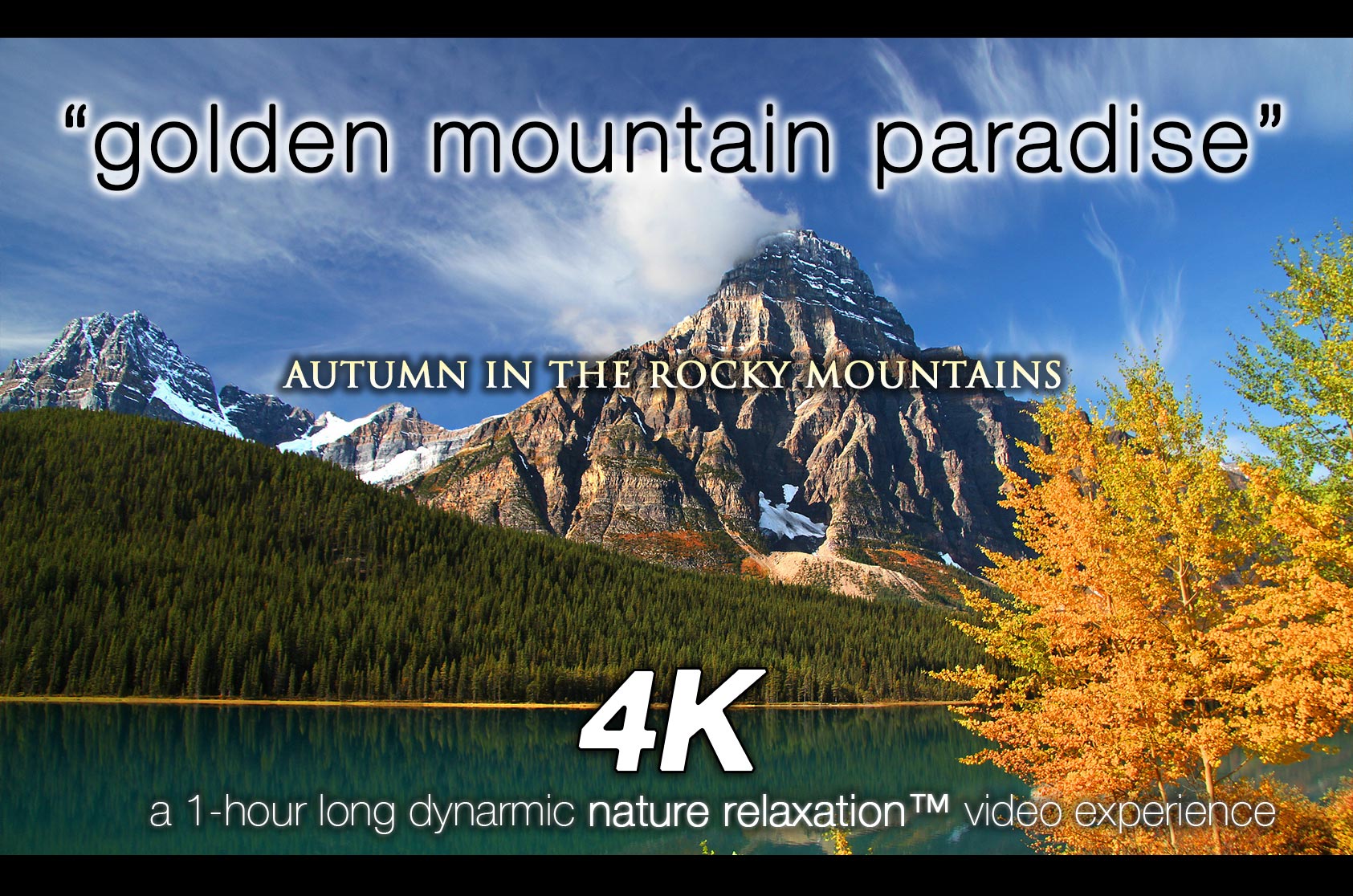 Golden Mountain Paradise JUST NATURE SOUNDS 1 HR Dynamic Video