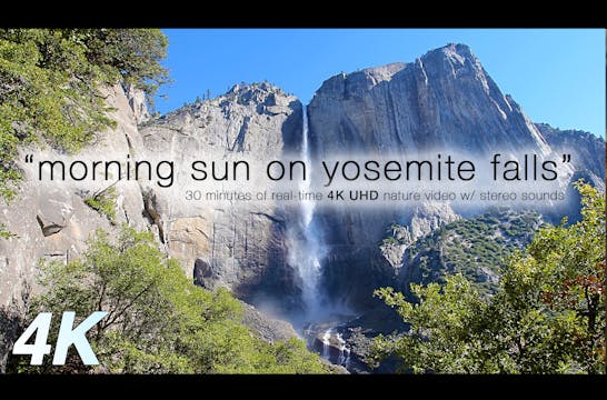Morning Sun Hitting Yosemite Falls 30...