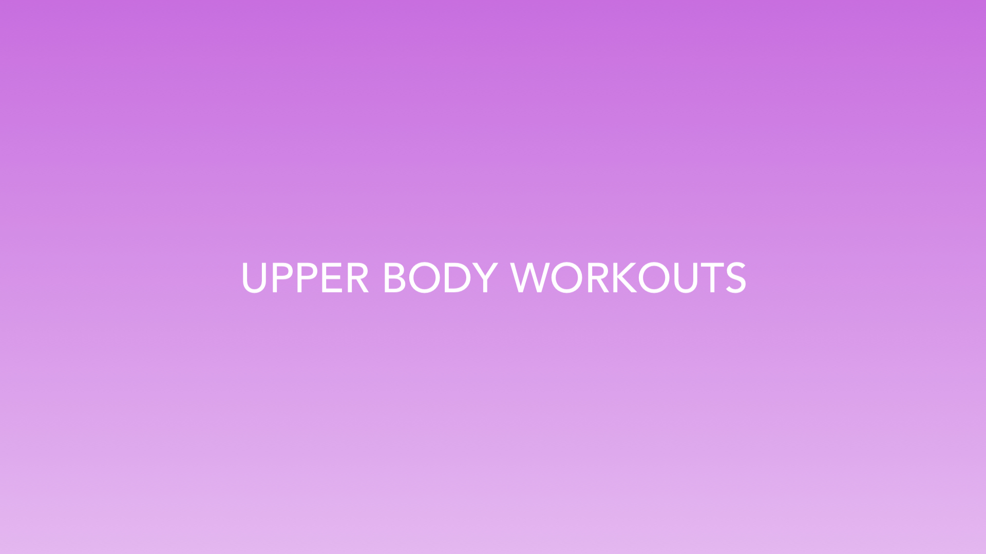 Upper Body Workout 31