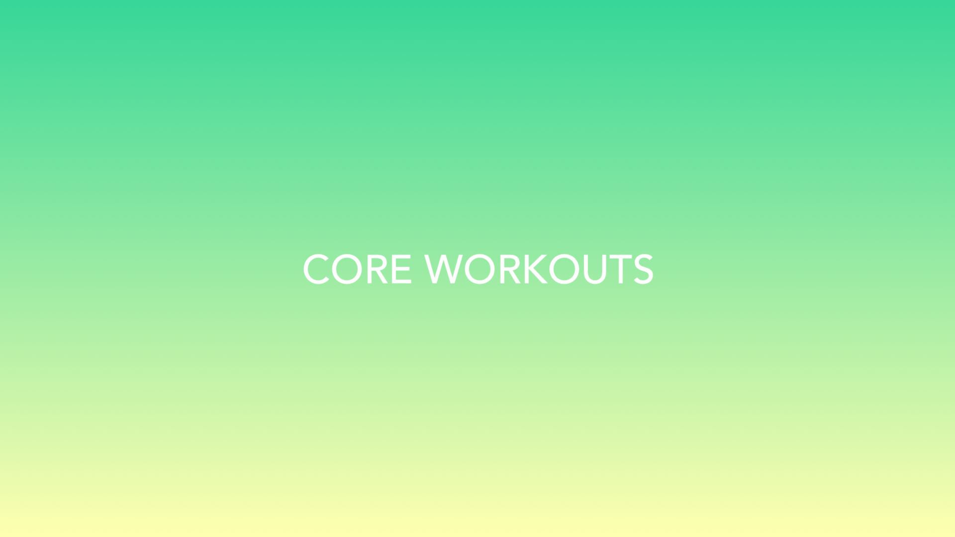 Core Workout 14