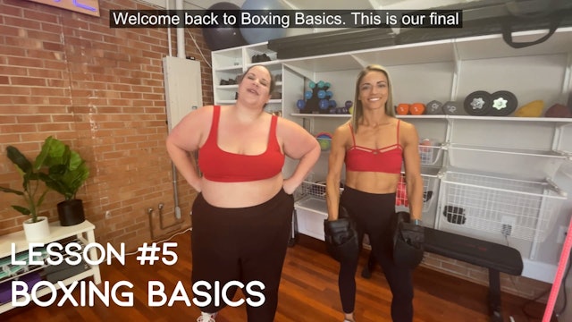 Boxing Basics Lesson #5