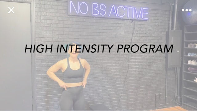 High Intensity Program (HIP) Workouts